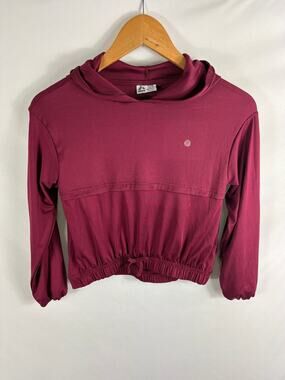 RBX Girls Maroon Hooded Activewear Top Size S 7/8